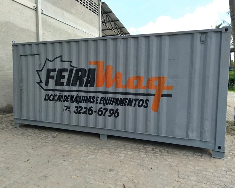 Imagem de um container de almoxarifado.