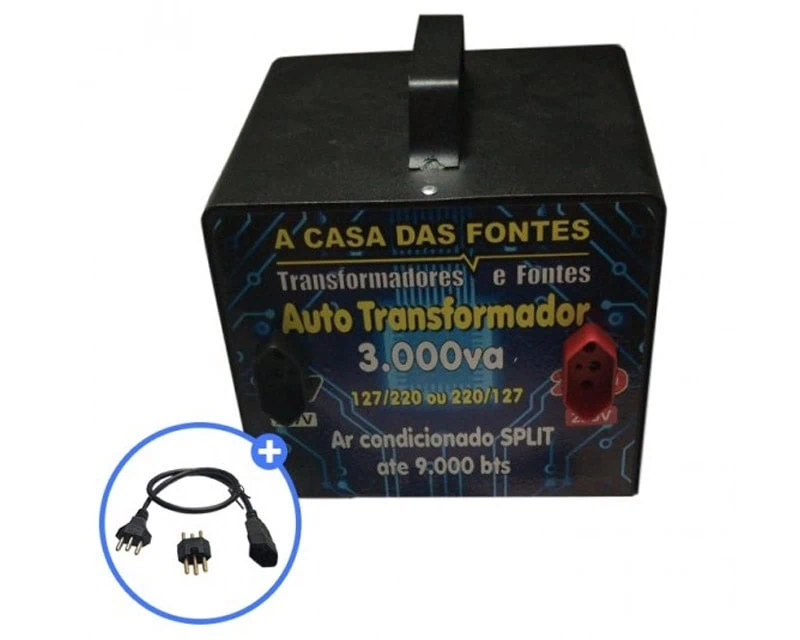 Imagem de um transformador de 2500w.